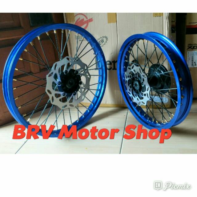 Sepaket Velg Klx Ring 16-19 Velg Kenda Wilwood - Velg Kenda Trail Ring 16-19 Siap Pasang