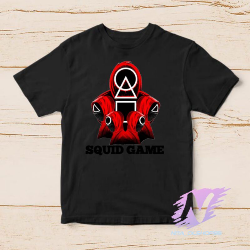 baju squid game kaos anak squad game mobile Netflix