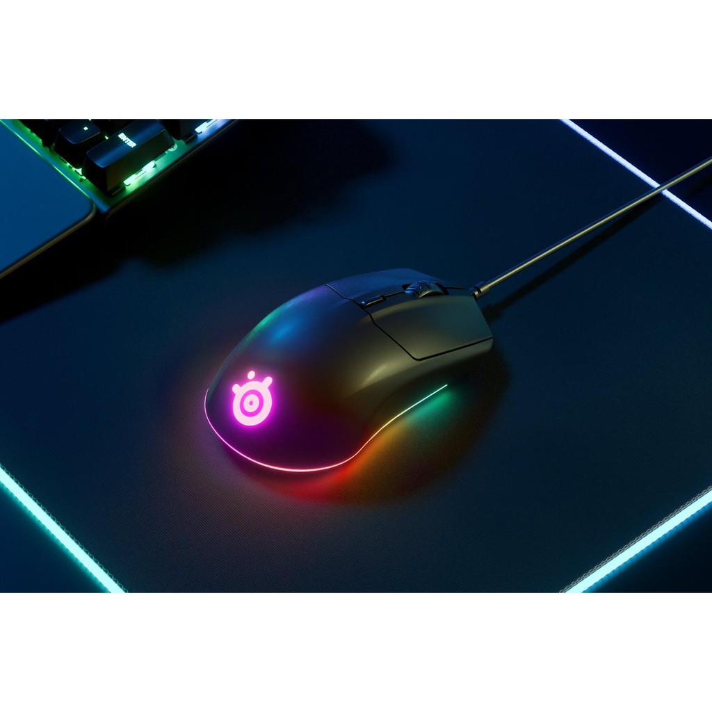 Steelseries Rival 3 Wired - Gaming Mouse - True Move Core Sensor RGB - Original - Garansi Resmi 1 th