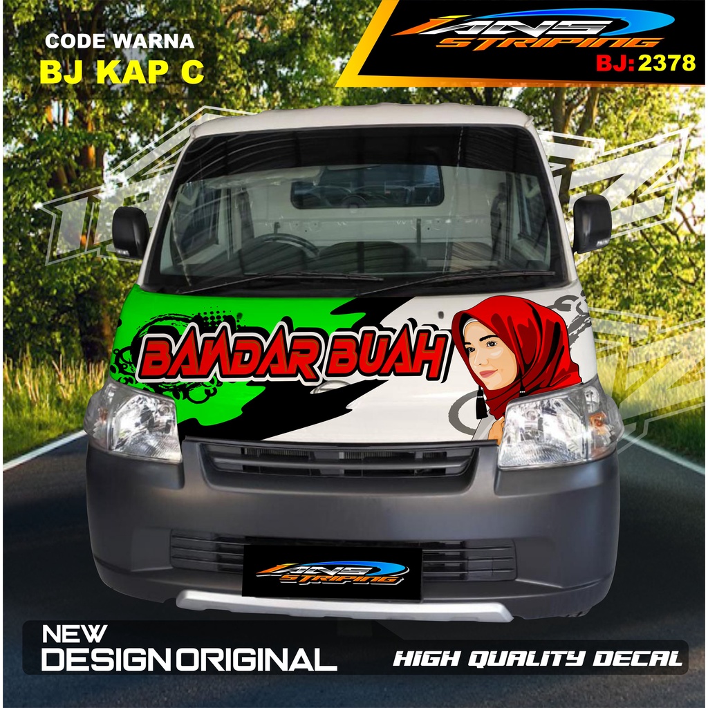 VARIASI STIKER KAP KABIN DEPAN MOBIL GRANMAX PICK UP / VARIASI STIKER KABIN DEPAN PICK UP / DECAL STIKER KABIN CARRY PICK UP L300 DLL