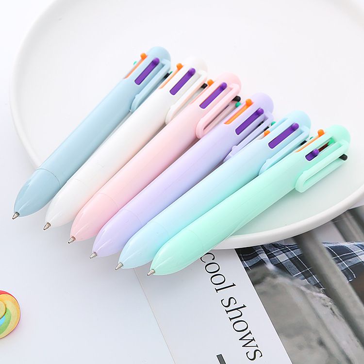 [THE UNIVERSE] Pulpen Mekanik 6 warna pastel body Mechanical Colorful Pen - ST017