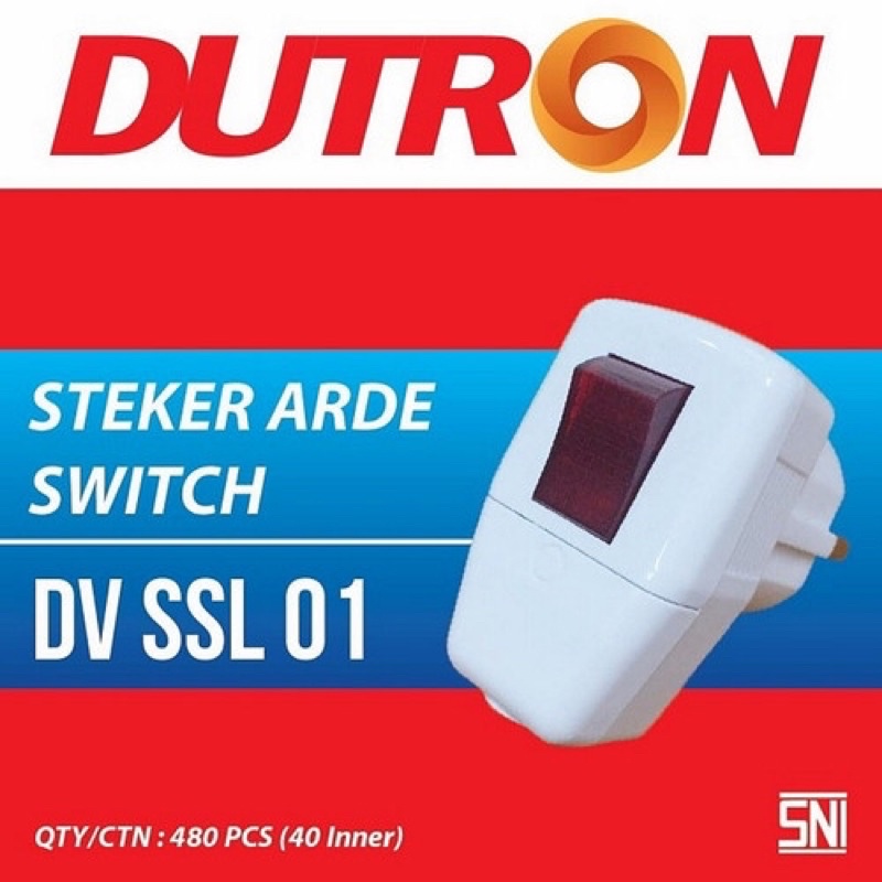 steker arde switch / steker on of dutron harga murah promo