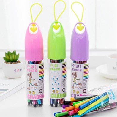 

Spidol Warna Warni Impor Simple / Coloring Pen Botol / Pensil Warna Botol / Set Spidol Warna Botol