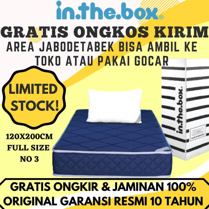 Promo Matras Kasur Inthebox / In The Box Hybrid Memory Foam 120X200 (Full)