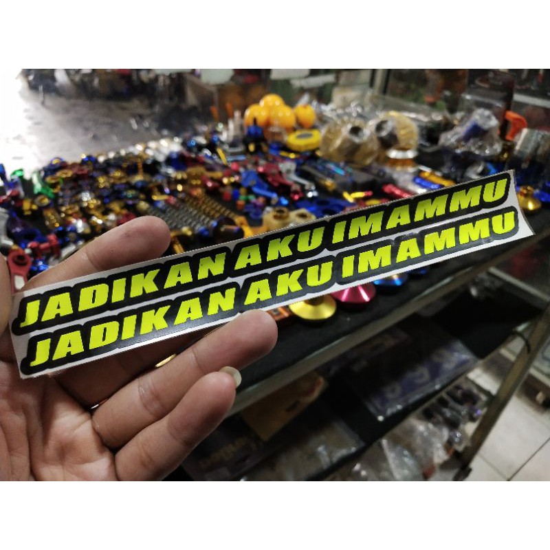 

stiker stiker stiker jadikan aku imammu