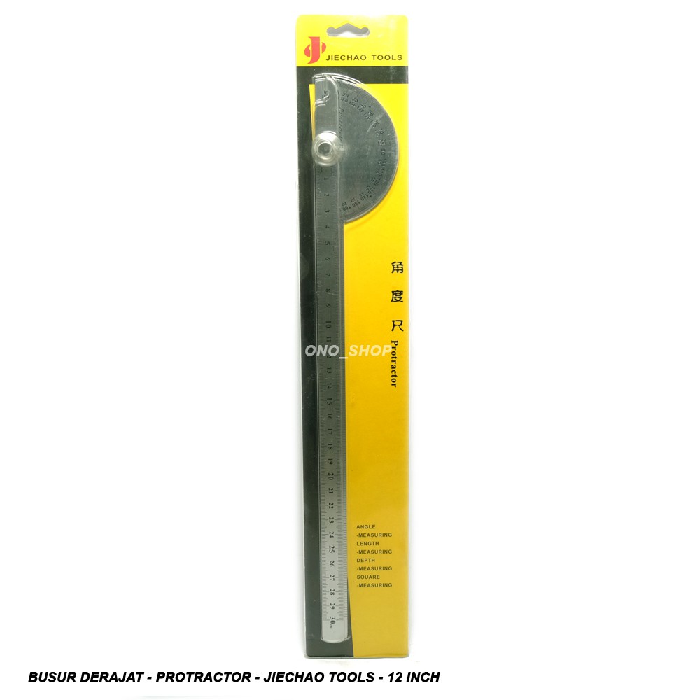 

Busur Derajat - Protractor - Jiechao Tools - 12 Inch