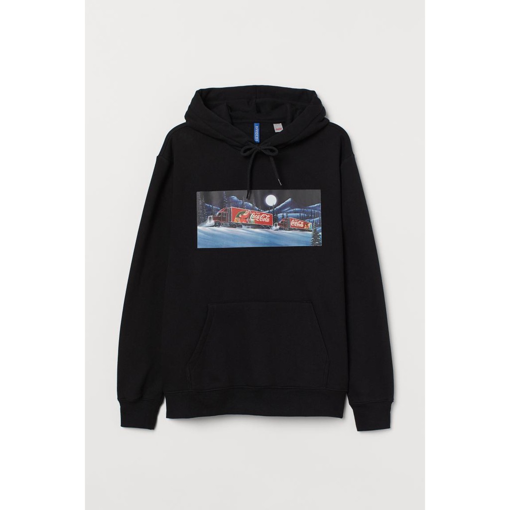 Hoodie H&M Coca Cola Black Original