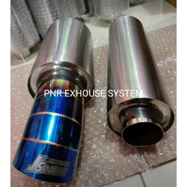 knalpot Racing Mobil js racing dan resonator Stainless