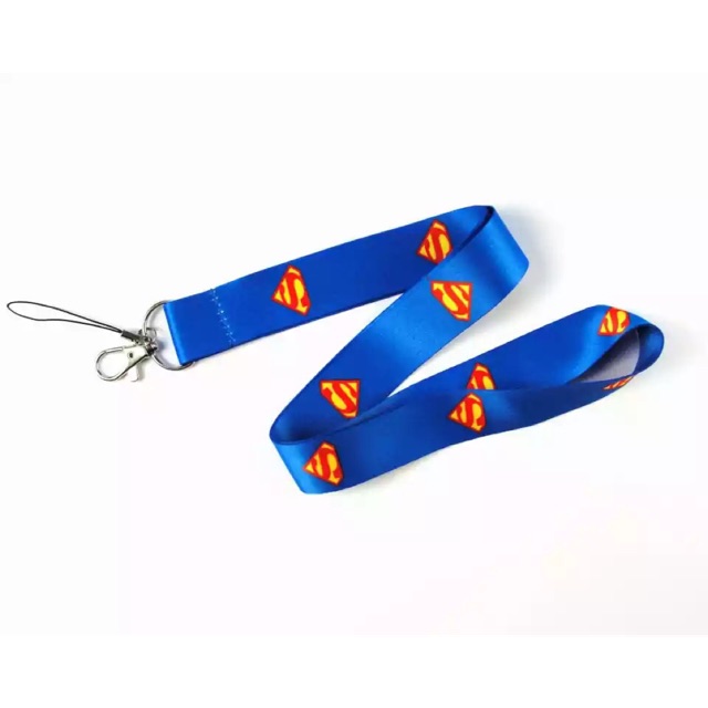 [ Vhieshop ]  Gantungan Hp Serbaguna Gantungan ID Card Motif Logo Superman