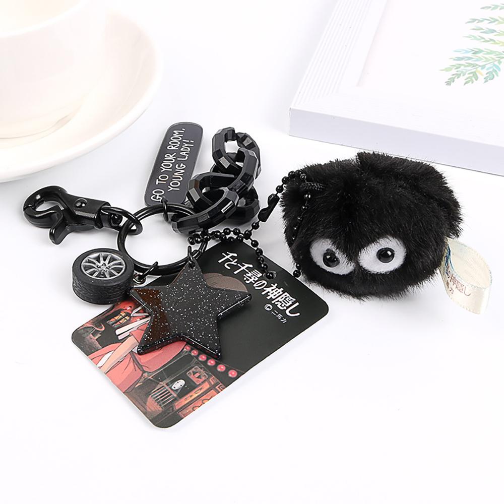 Gantungan Kunci Anime Agustina Bola Elf Spirited Away Totoro Cosplay Keyring