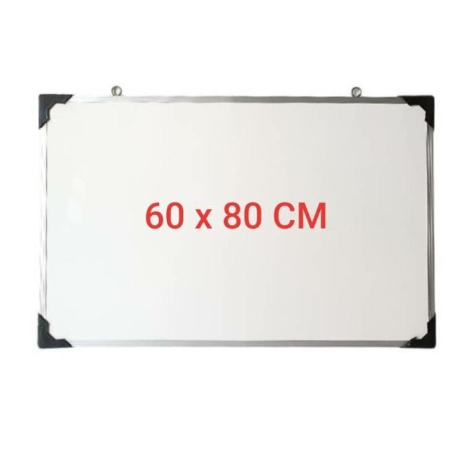 

Office & Stationery | Alat Tulis | Papan Tulis Putih/ White Board 80 X 60 + Spidol Dan Penghapus (Sk) | Best Seller