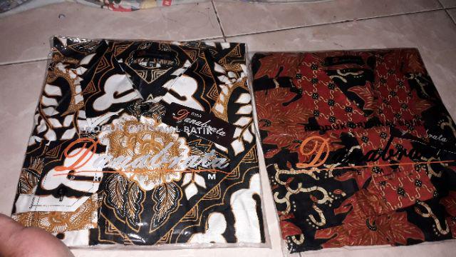 Kemeja Batik Pria Batik Danabrata Motif Godong Jeleghor Kode 011 Lengan Panjang Cowok M L Xl Reguler
