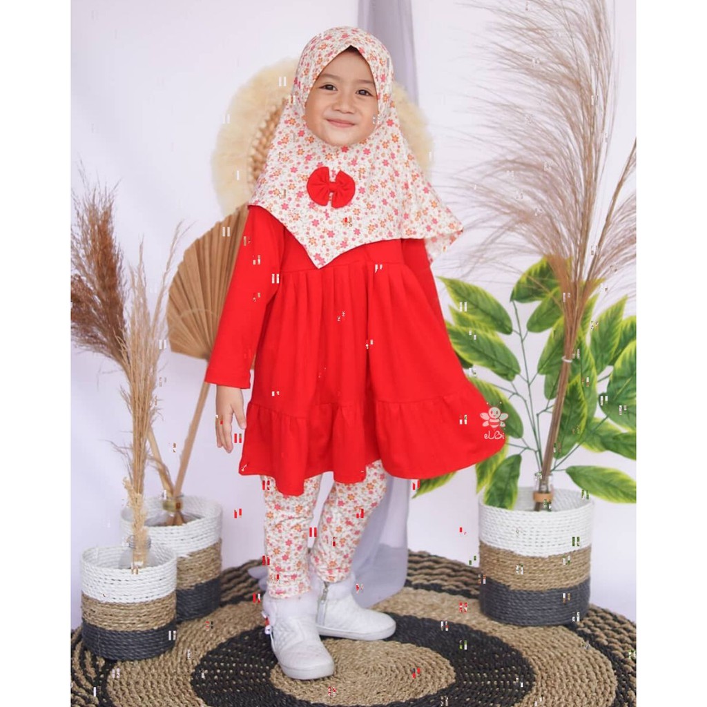 Baju Muslim Anak Nayla Legging Set / Baju Muslim Anak 1 Tahun / Gamis Anak