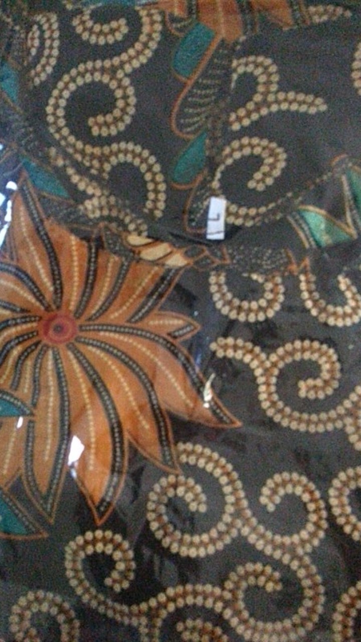 Batik Couple Keluarga Sania Ruffle Ori Ndoro Jowi Dnt Motif Sekar