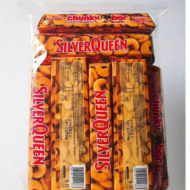 Cokelat Silverqueen Chunkybar 33gr Isi 12 Coklat Silver Queen Chunky