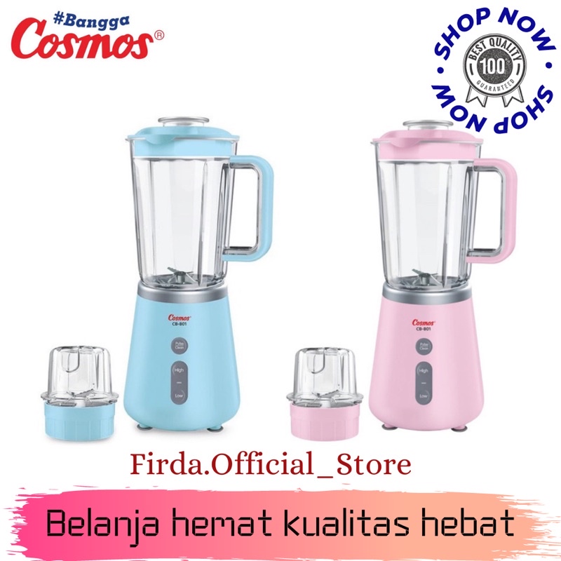 BLENDER 3 IN 1 COSMOS CB 801 / CB801 [PLASTIK / 1,5 LITER] (GARANSI RESMI)