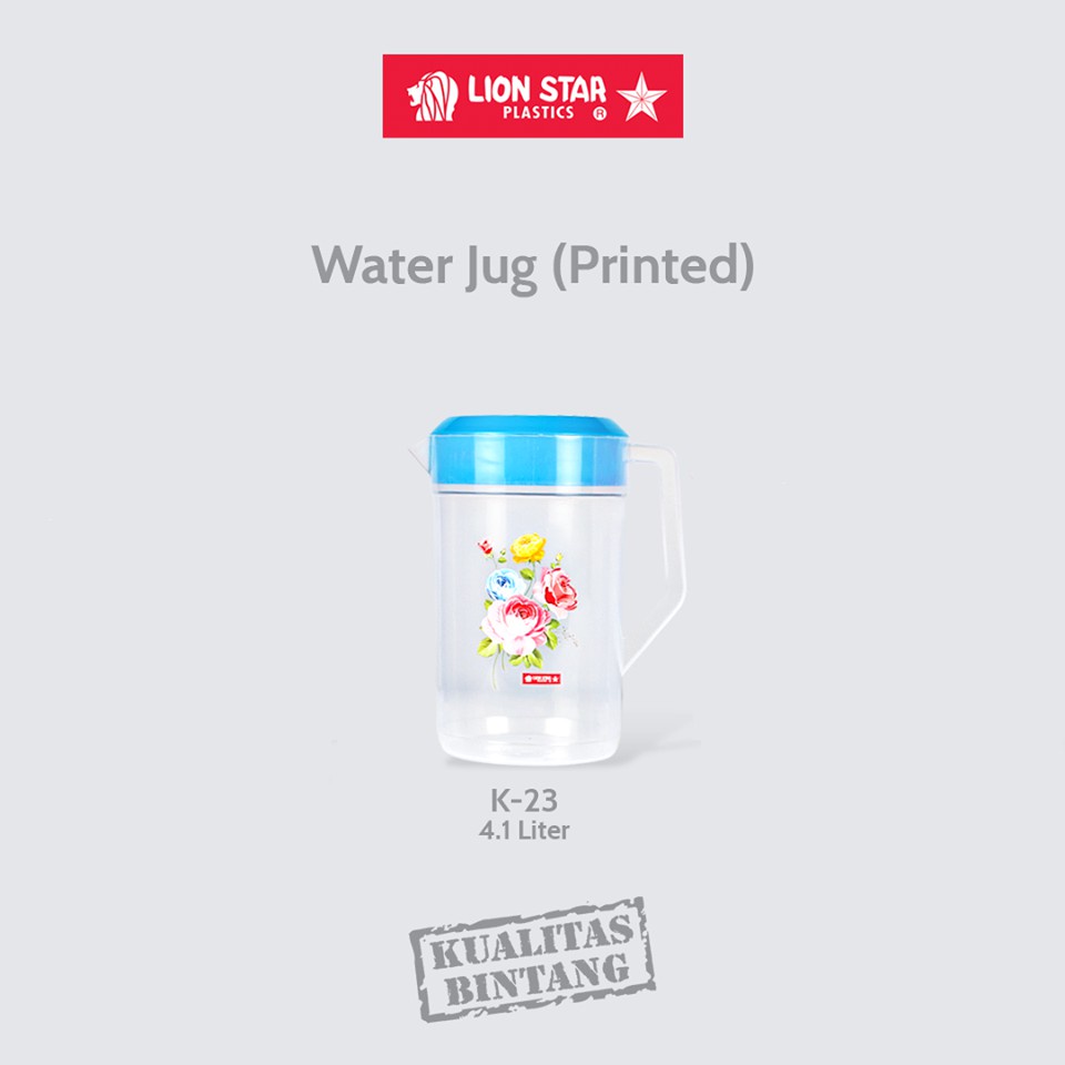 LION STAR Teko Air Minum K-23 Water Jug 4.1 Liter / Pitcher / Kendi Air