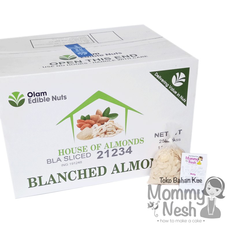 

Blanched Almond Sliced atau Kacang Almond Iris