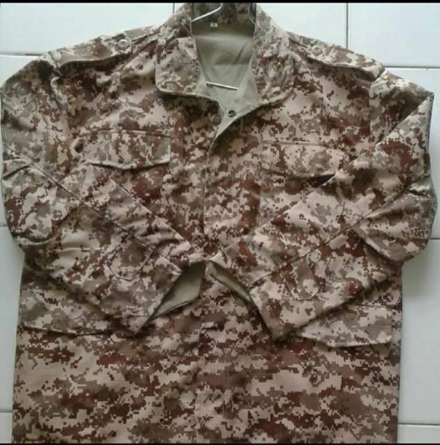 Jaket loreng army tebal