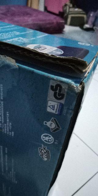 Paket Kasur Angin Intex High Quality Intex Durabeam Double + Pompa + Lem 64102 ( 137x191x25cm )