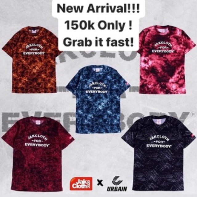 Ss Jakcloth For Everybody Jakcloth X Urbain Tshirt Kaos Tees Original Lokal Brand