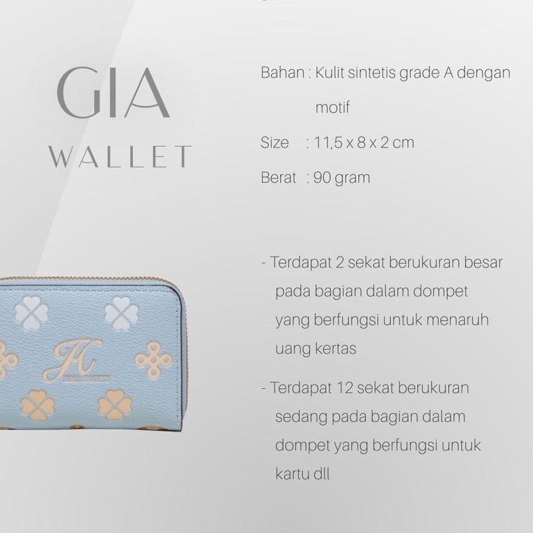 Jims Honey Gia Wallet Dompet Kartu Mini Kecil Wanita