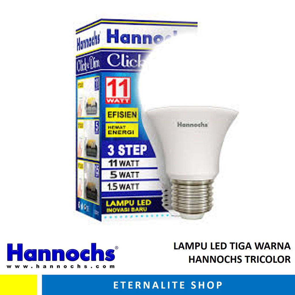 Lampu LED Hannochs Click n Dim / Bohlam LED tdk perlu dimmer