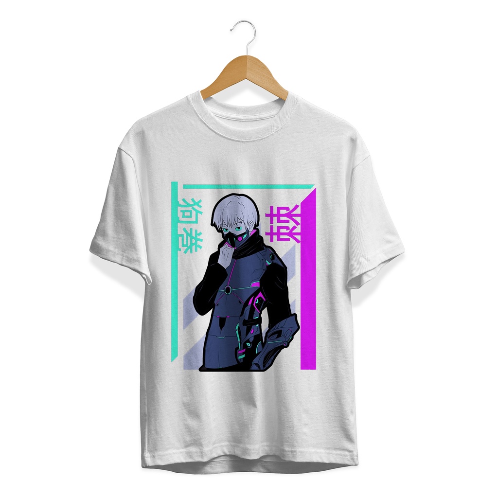 KAOS T-SHIRT MANGA JAPANES CULTURE INUMAKI TOGE CYBERPUNK SERIES ANIME PLASTISOL PREMIUM