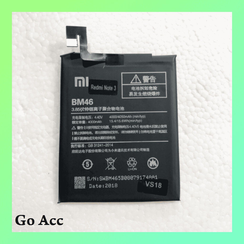 Baterai Battery Xiaomi Redmi Note 3/BM 46/BM46/ BM-46