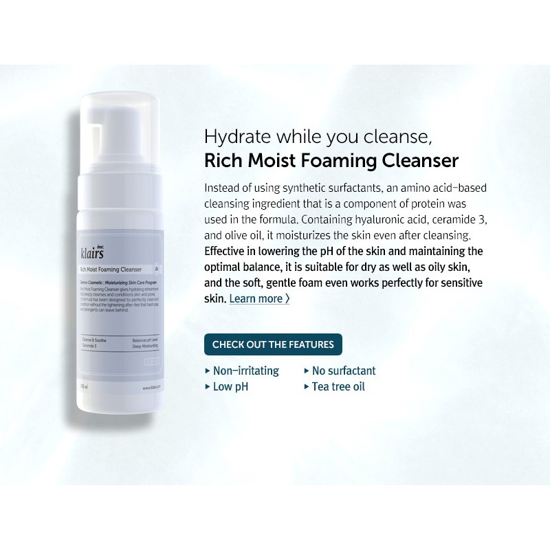 klairs face wash