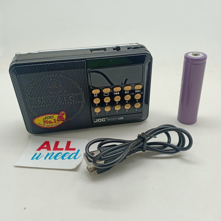 Speaker Mp3 JOC H1011 bluetooth USB - Radio Untuk Murotal- Radio Fm Portable