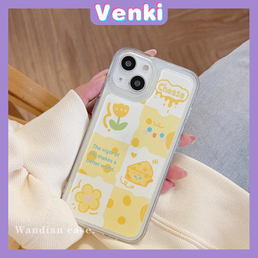 iPhone Case Silicone Soft Case Clear Case Shock Resistant Protection Camera Yellow Cheese Cute Style Compatible with iPhone 11 iPhone 13 Pro Max iPhone 12 Pro Max iPhone 7 Plus  xr