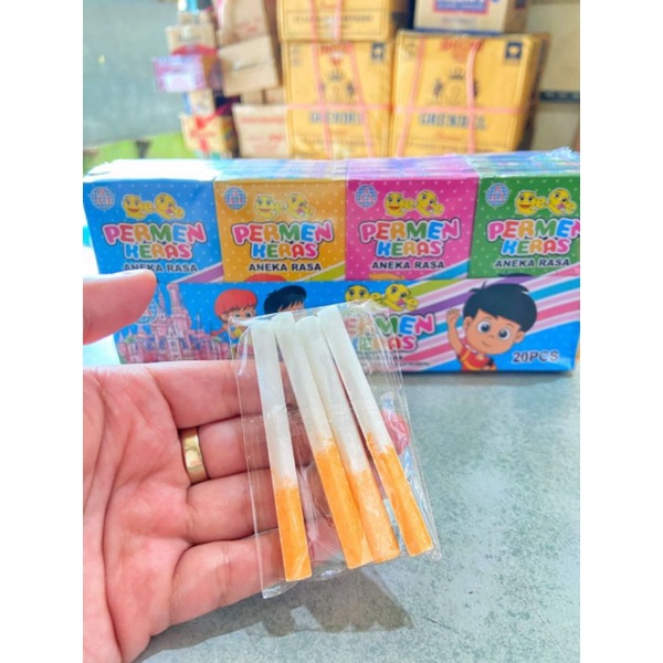 Permen Bentuk Rokok Box isi 20 Kotak (1 kotak isi 4 Pcs) Best Seller
