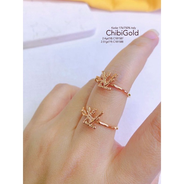 Cincin emas ITALY   Lv  C181587#chibi