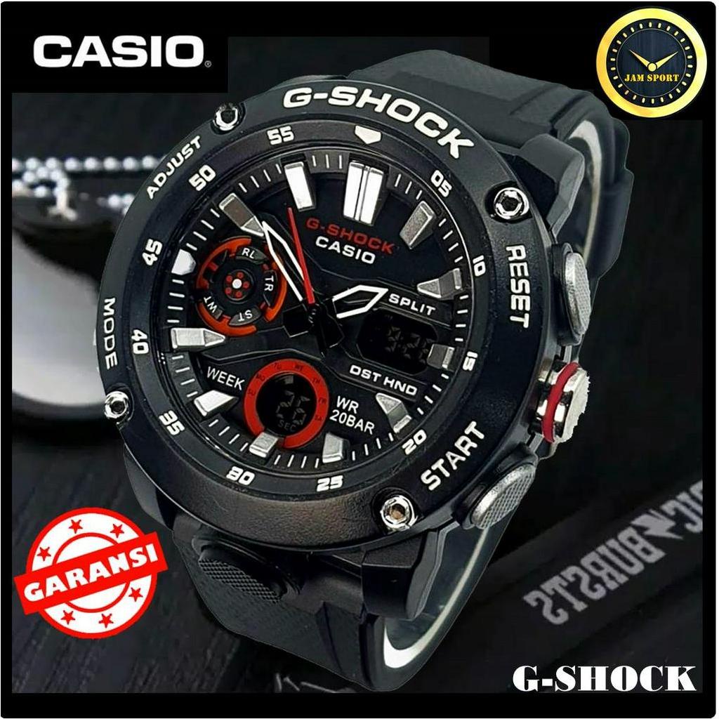 JAM TANGAN G-SHOCK GSHOCK PRIA COWOK LAKI-LAKI COWO ANTI AIR SPORTY -  GA -2000 DIGITAL