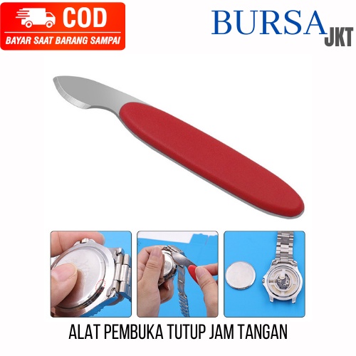 PEMBUKA CONGKEL TUTUP JAM BELAKANG BACK CASE WATCH OPENER GANTI BATERAI PISAU