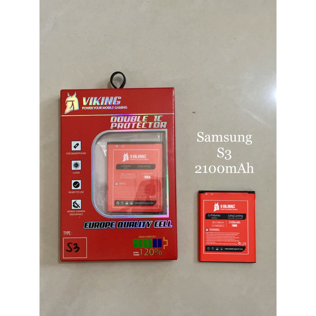 Baterai Viking 2100mAh Samsung Galaxy S3 i9300 Double POwer Battery