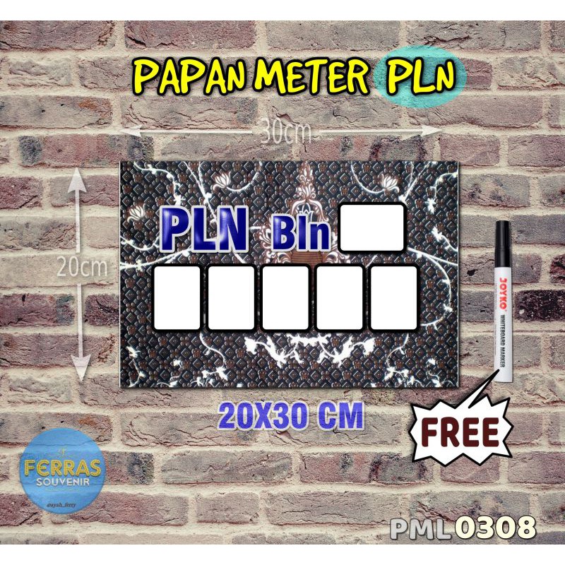 

Ferras Papan Meter Listrik PLN PAM motif Unik - Batik 08
