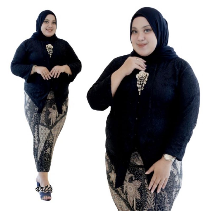 Rok Plisket Jumbo Modern / Rok Batik Plisket / Bawahan Kebaya / Rok instan