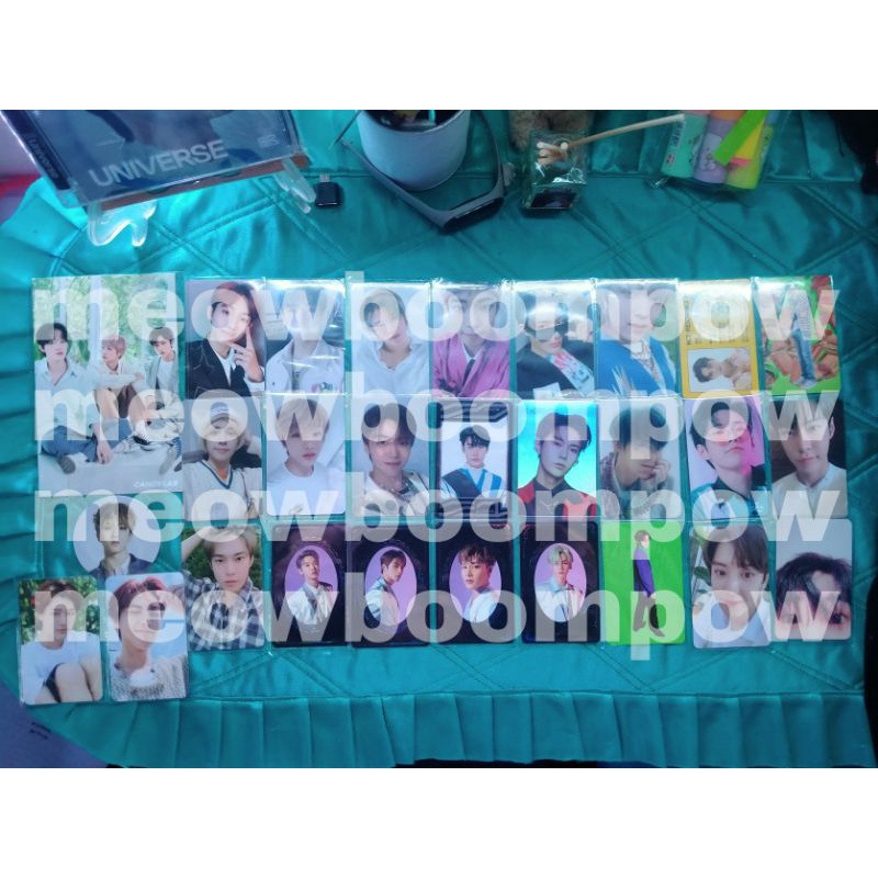 kertas ganteng photocard pc yuta ar sticker yuta bene yb kun xiaojun taeil yb doyoung jisung cafe cc