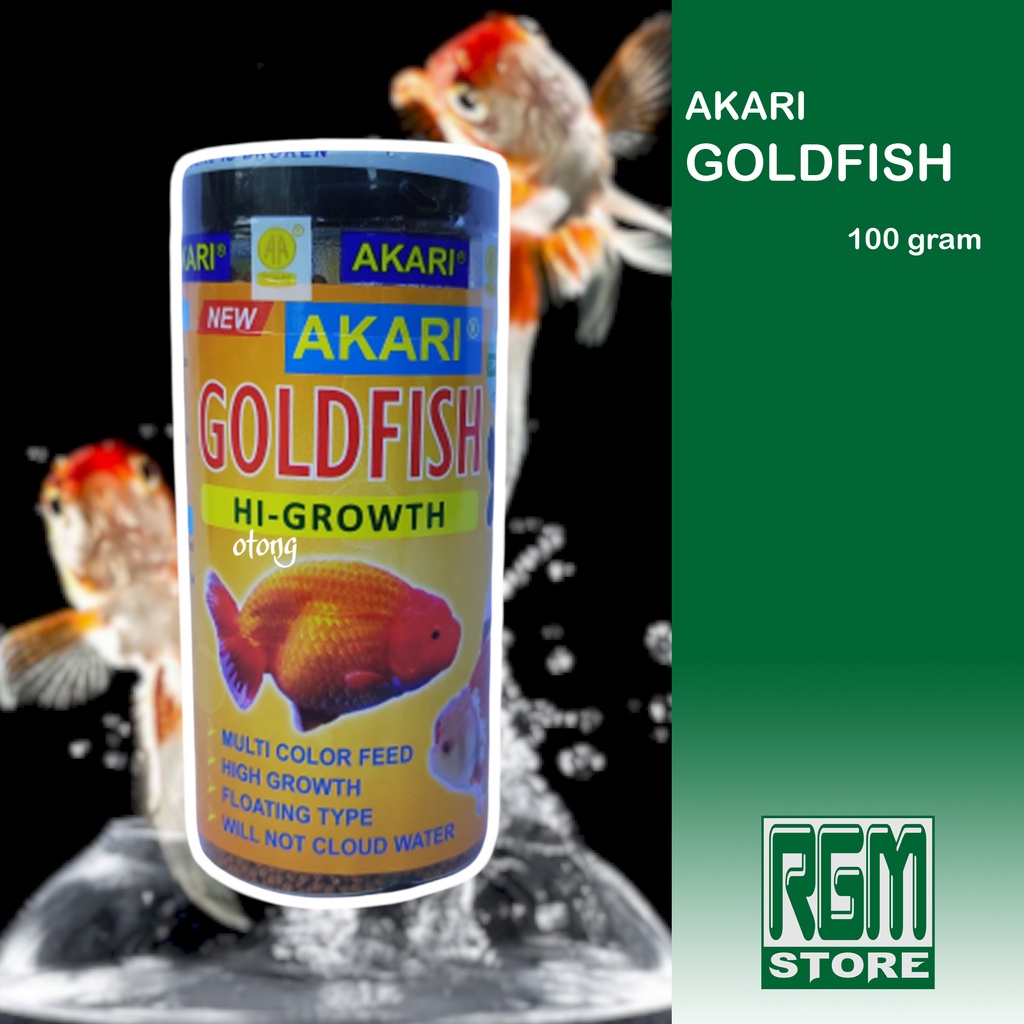 akari goldfish gold fish hi growth makanan pakan pelet ikan hias mas koki