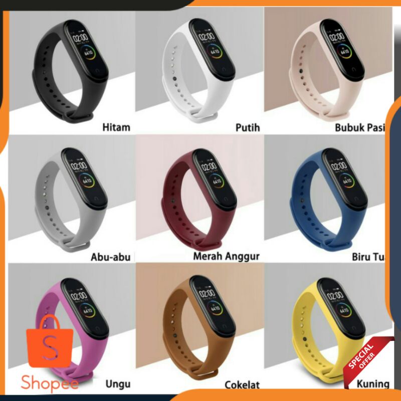 Silicone Strap Mi Band 3 &amp; Mi Band 4 - Strap Miband 3 &amp; Miband 4 EOM™