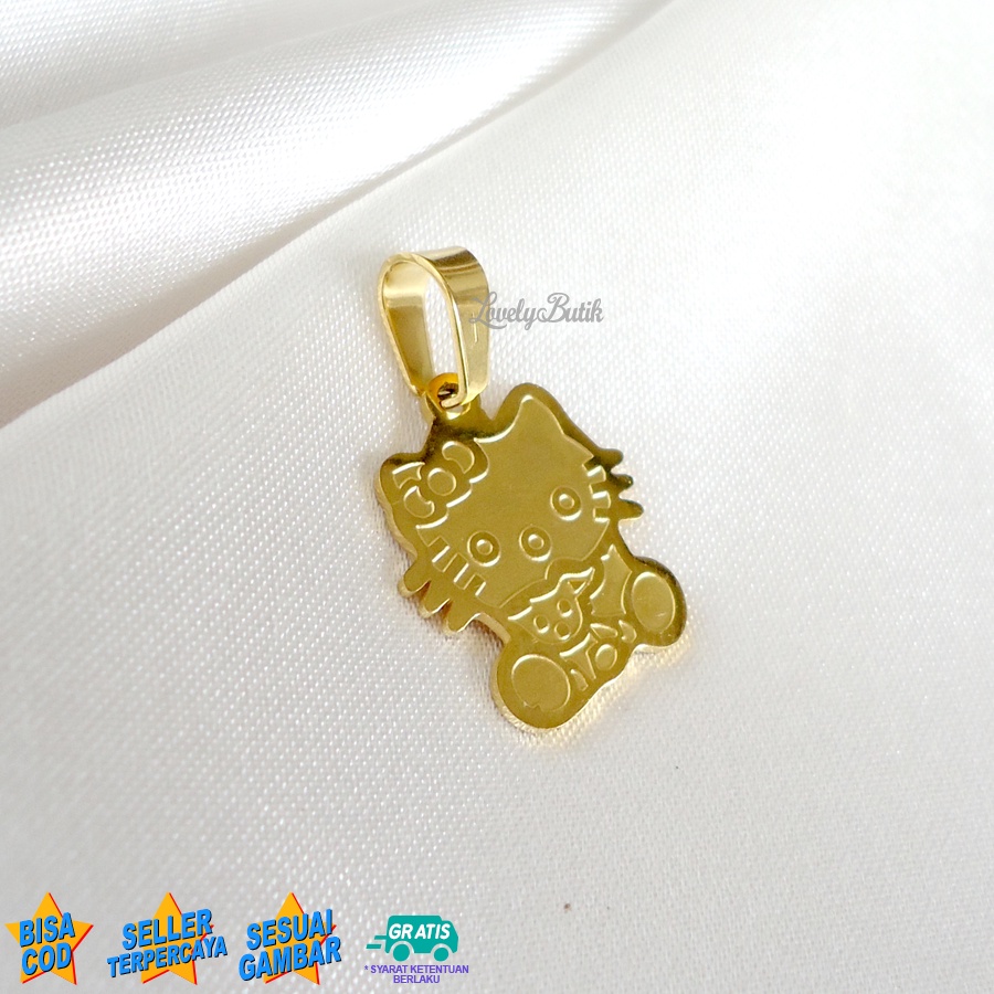 Lovelybutik - Liontin Anak Titanium Anti Karat - Liontin Lucu Anak Tanpa Kalung Titanium Model Terbaru Doll