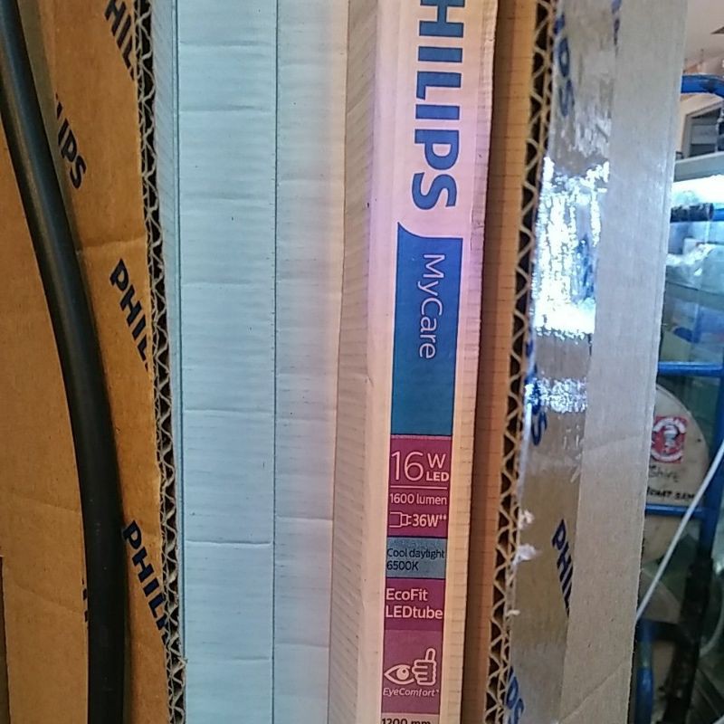 LAMPU TL TUBE NEON LED T8 ECOFIT 16 WATT PHILIPS - PUTIH