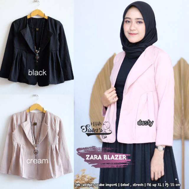Zara blazer BEST SELLER ORI BY HIJAB SISTER