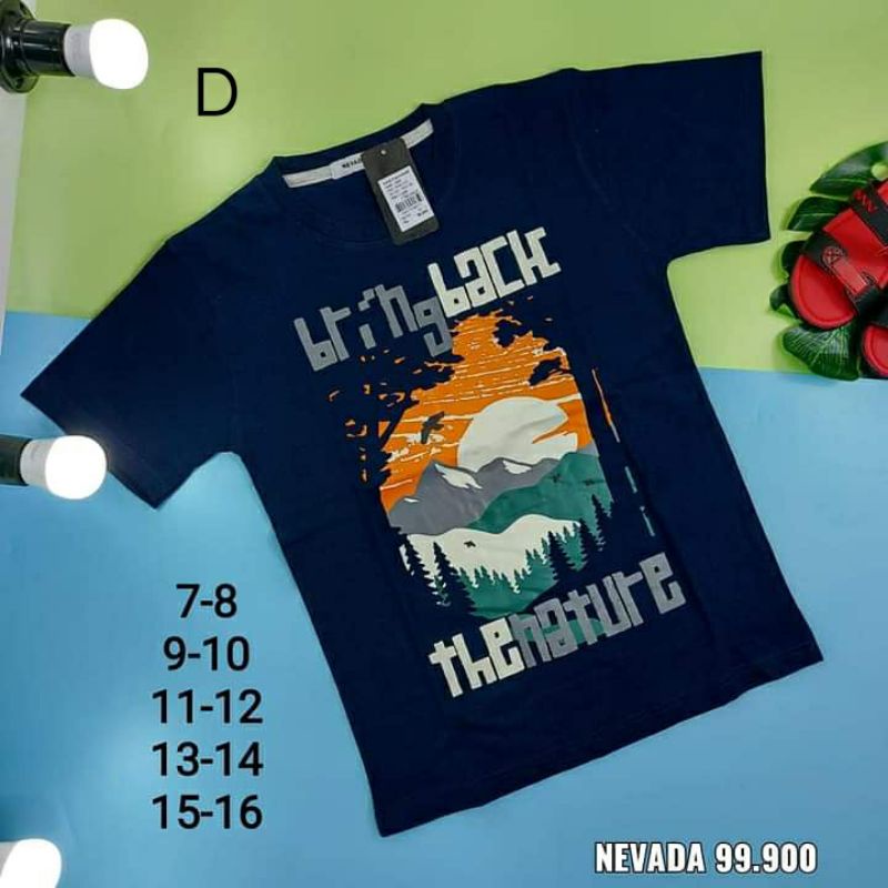 Kaos NEVADA original cowok brand matahari