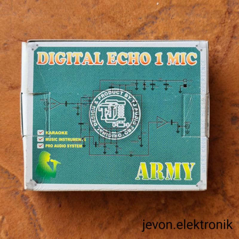 Army Digital Echo 1 Mic TJ Audio Pro Original