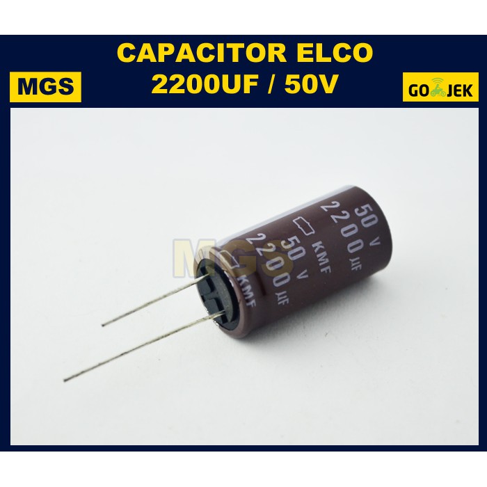 10Pcs Elco Kapasitor 2200uf 50v Capacitor Elco 2200uf 50v