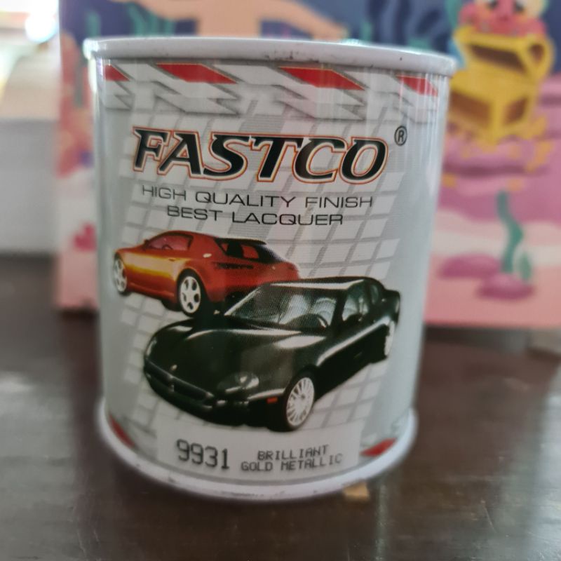 Cat Fastco Kecil 9931 Brilliant Gold Metallic Cat Duco NC Mobil Motor