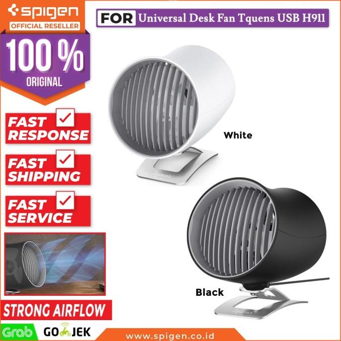 Kipas Angin Meja Mini Spigen Desk Fan Tquens H911 USB Touch Portable Original|Premium|Asli|Ori